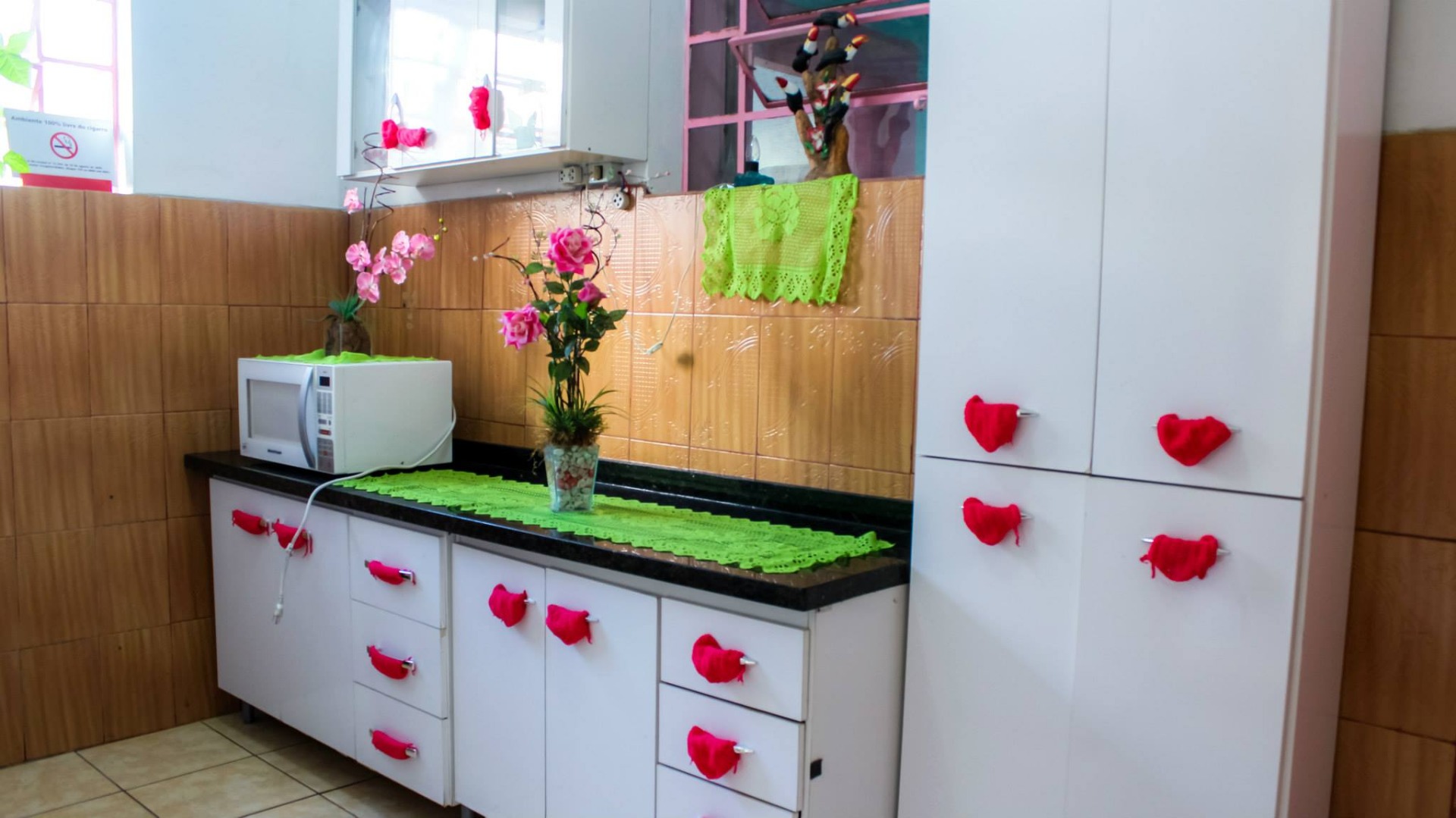 Cozinha para o preparo do café da manhã